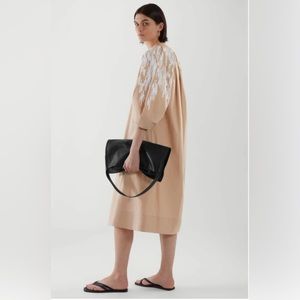COS Embroidered Sleeve Dress